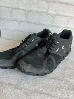 On Running Waterproof Men's Black Tennis Shoes